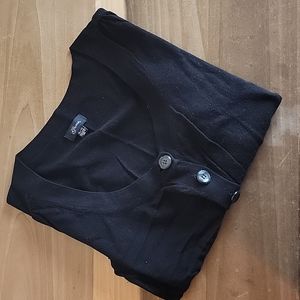 Guess Black Print Light Cardigan Size XL